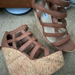 Steve Madden caged wedges
